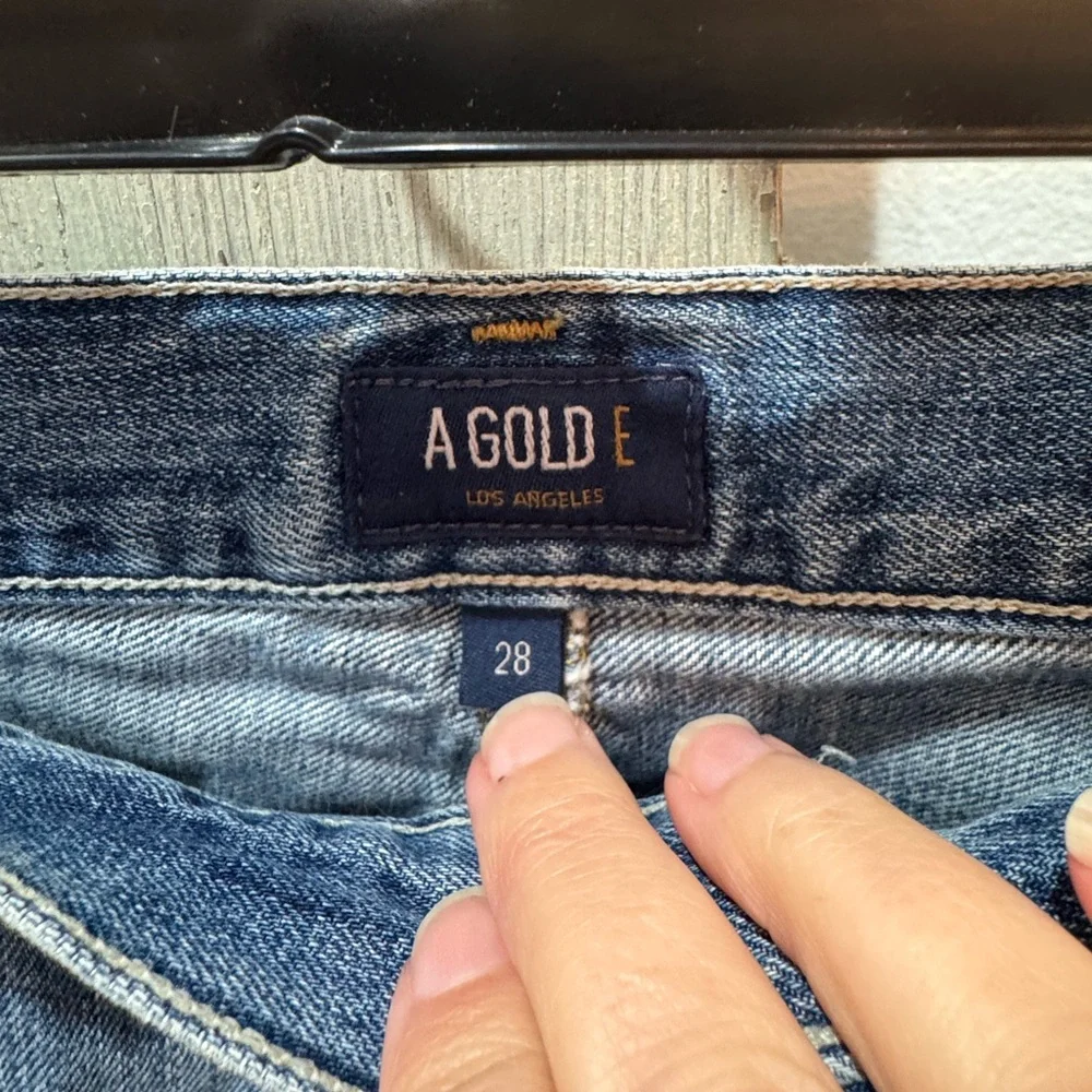 Agolde Parker Jean Shorts size 28 Distressed